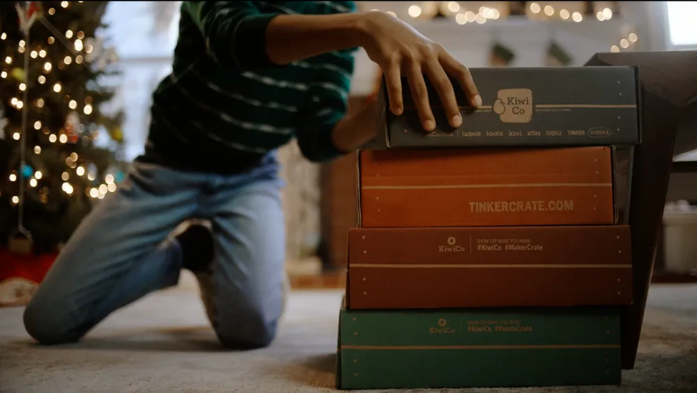 KiwiCo holiday campaign creative